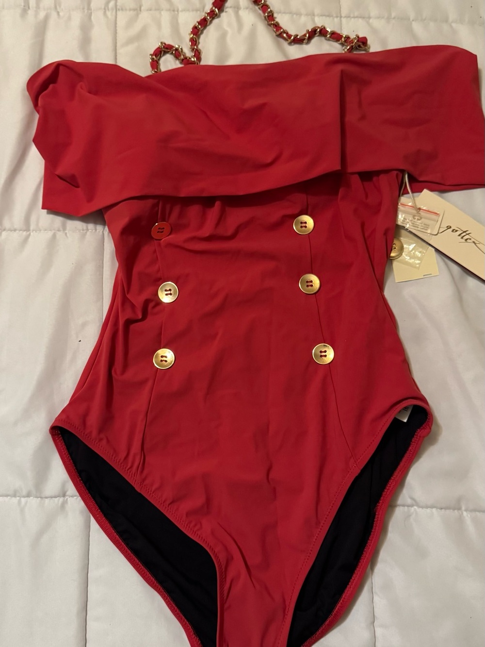Gottex Paprika red, beautiful one piece , Gottex , full coverage,swimsuit